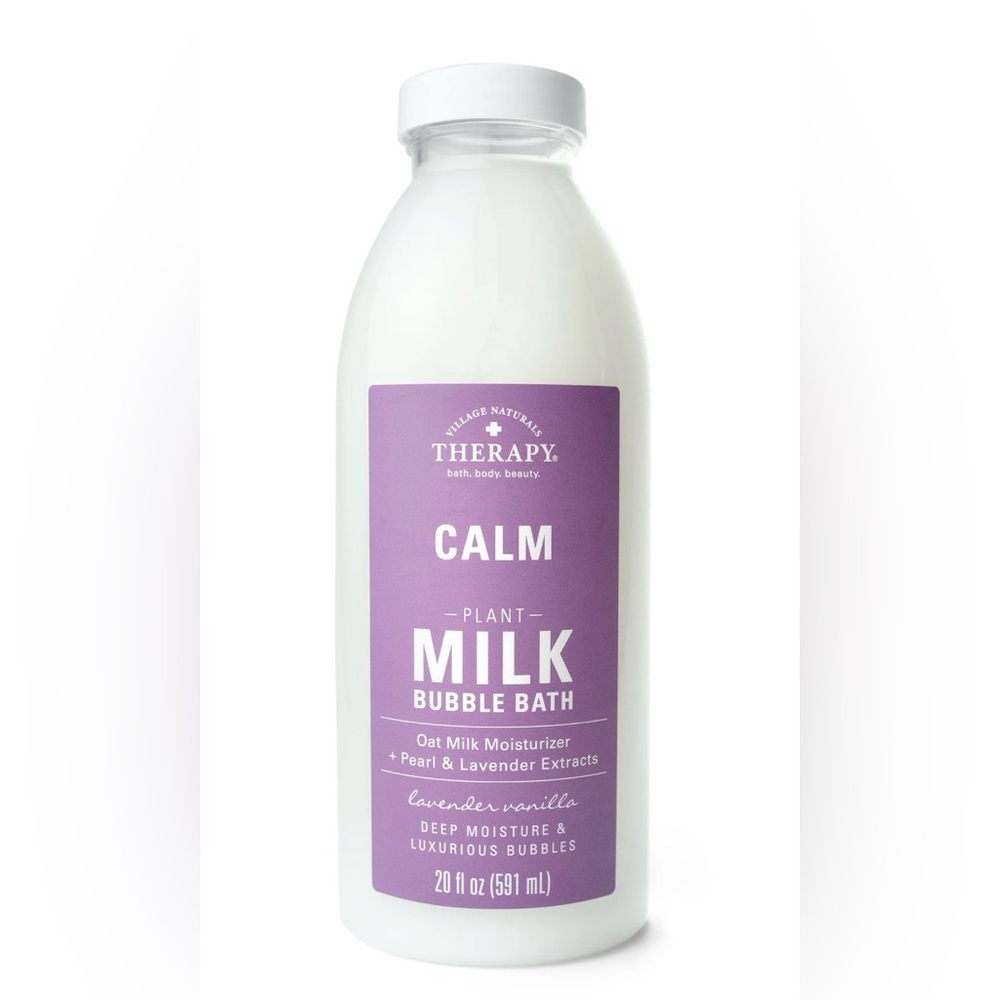 Village Naturals Calm Plant Milk Bubble Bath Oat & Lavender Vanilla,20 fl oz-new